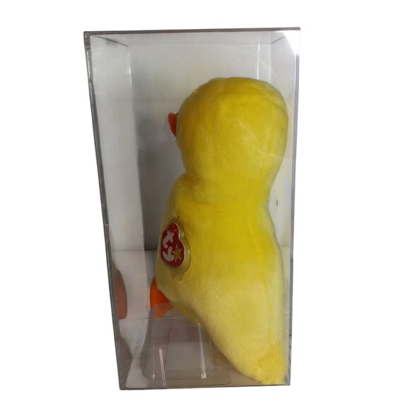 Ty Beanie Buddy Wingless Quackers Plush Duck New Authenticated Museum Quality - Picture 2 of 7